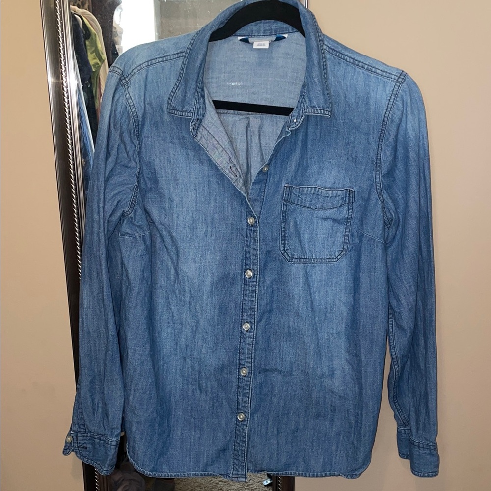 Old Navy Blue Button Down Shirt